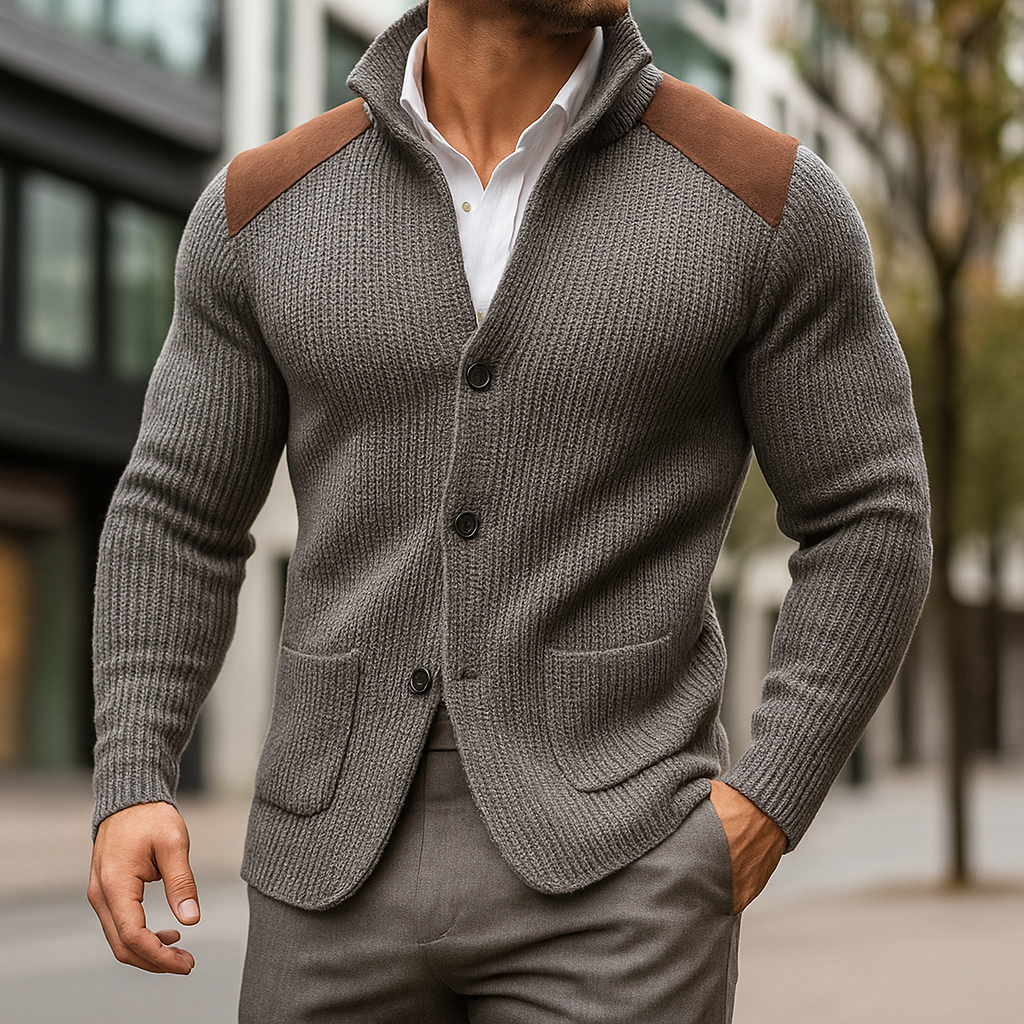 BLAZER EN MAILLE TEXTURÉE