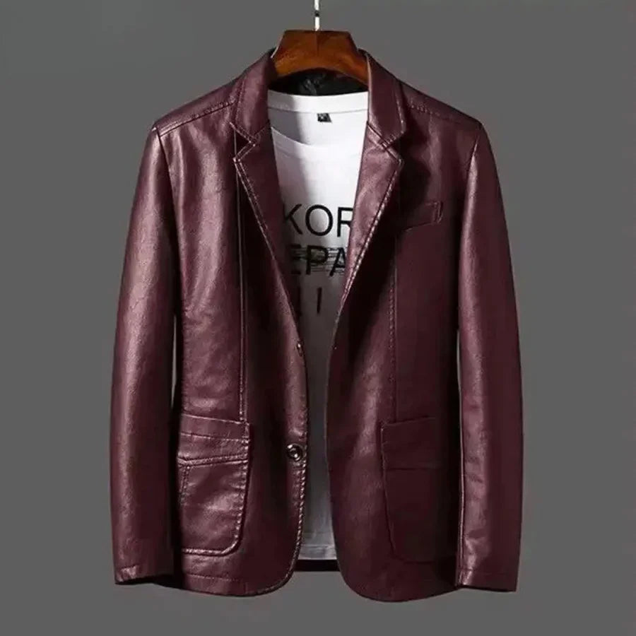 Veste en Cuir Business Casual