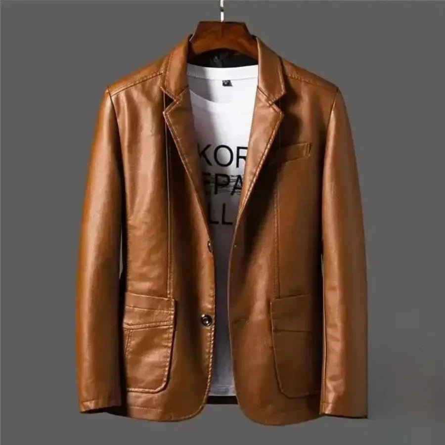 Veste en Cuir Business Casual