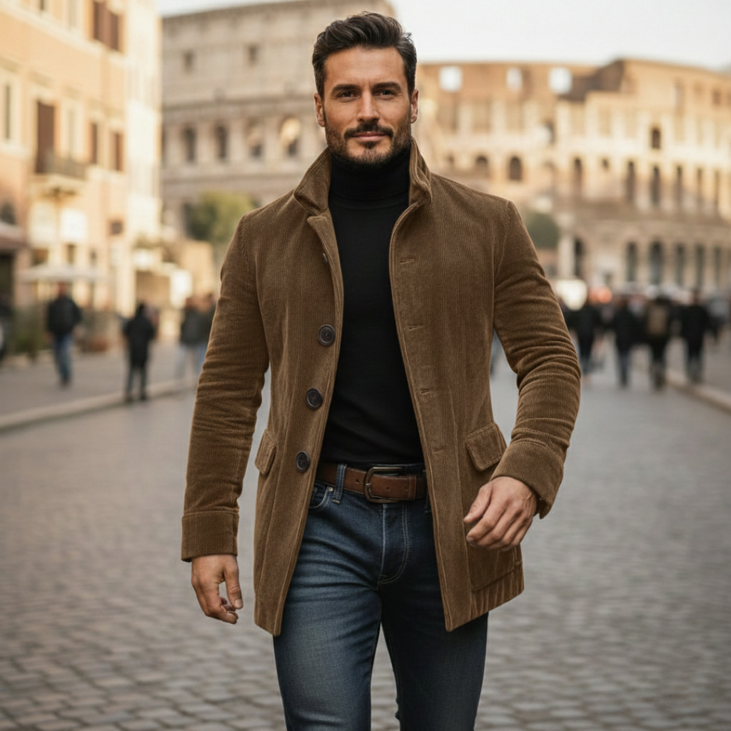 Valenti | Manteau en velours côtelé