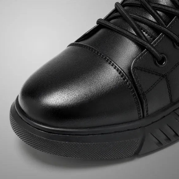 Bottines Chukka Orthopédiques en Cuir Véritable avec Doublure Polaire