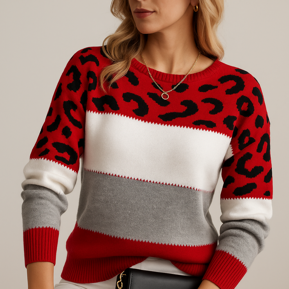 Ebi™ | Pull Léopard Élégance