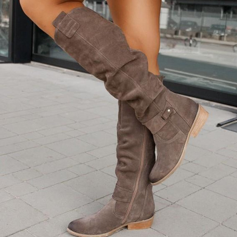 Zavira | Bottes élégantes et chaudes en daim pour femmes