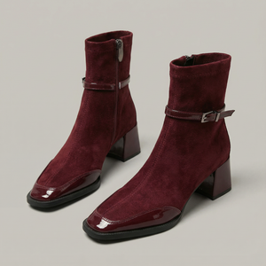 Romany | Bottines Élégantes en Éco-Suédine à Talon Moyen