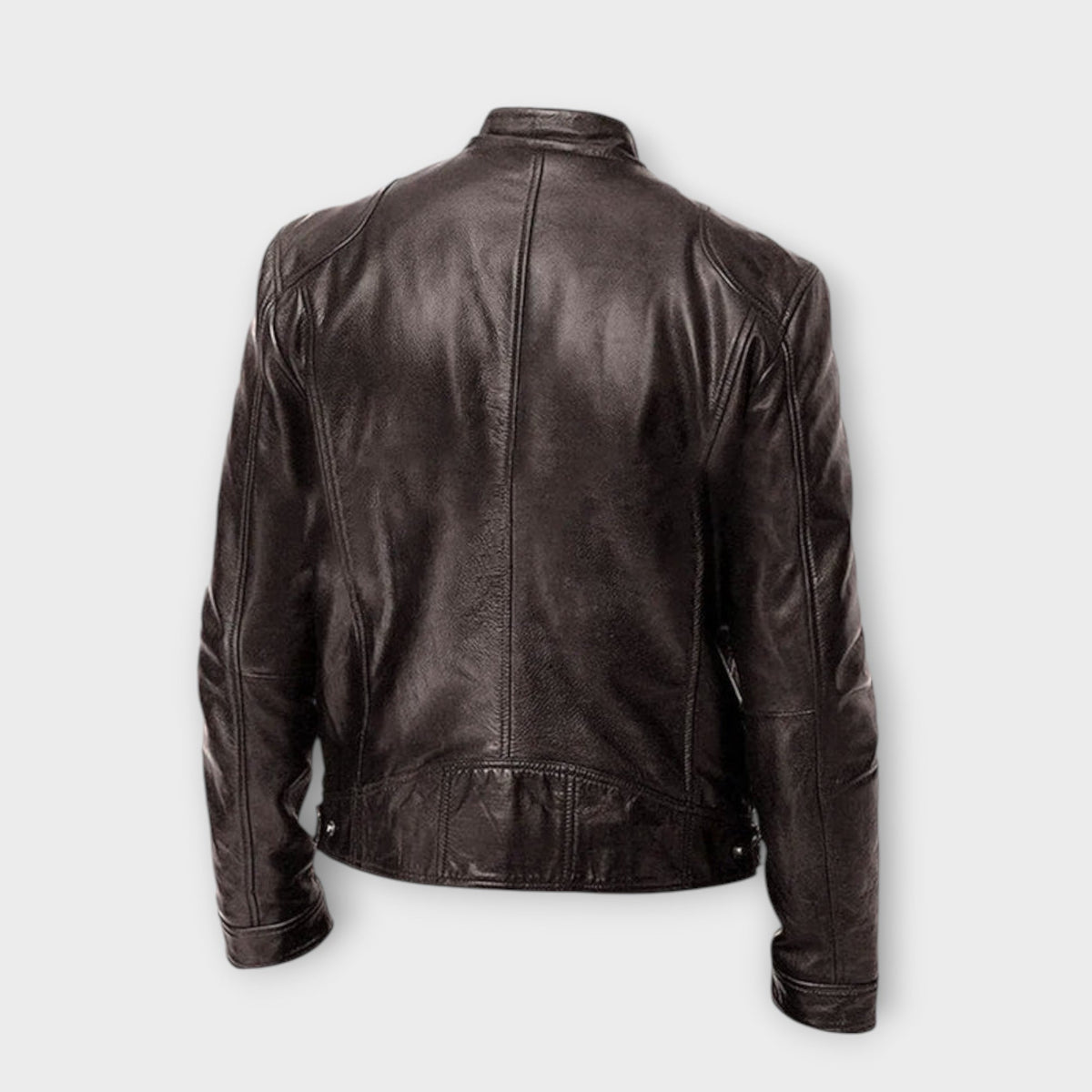VESTE EN CUIR HAUT DE GAMME ÉLÉGANTE POUR HOMME