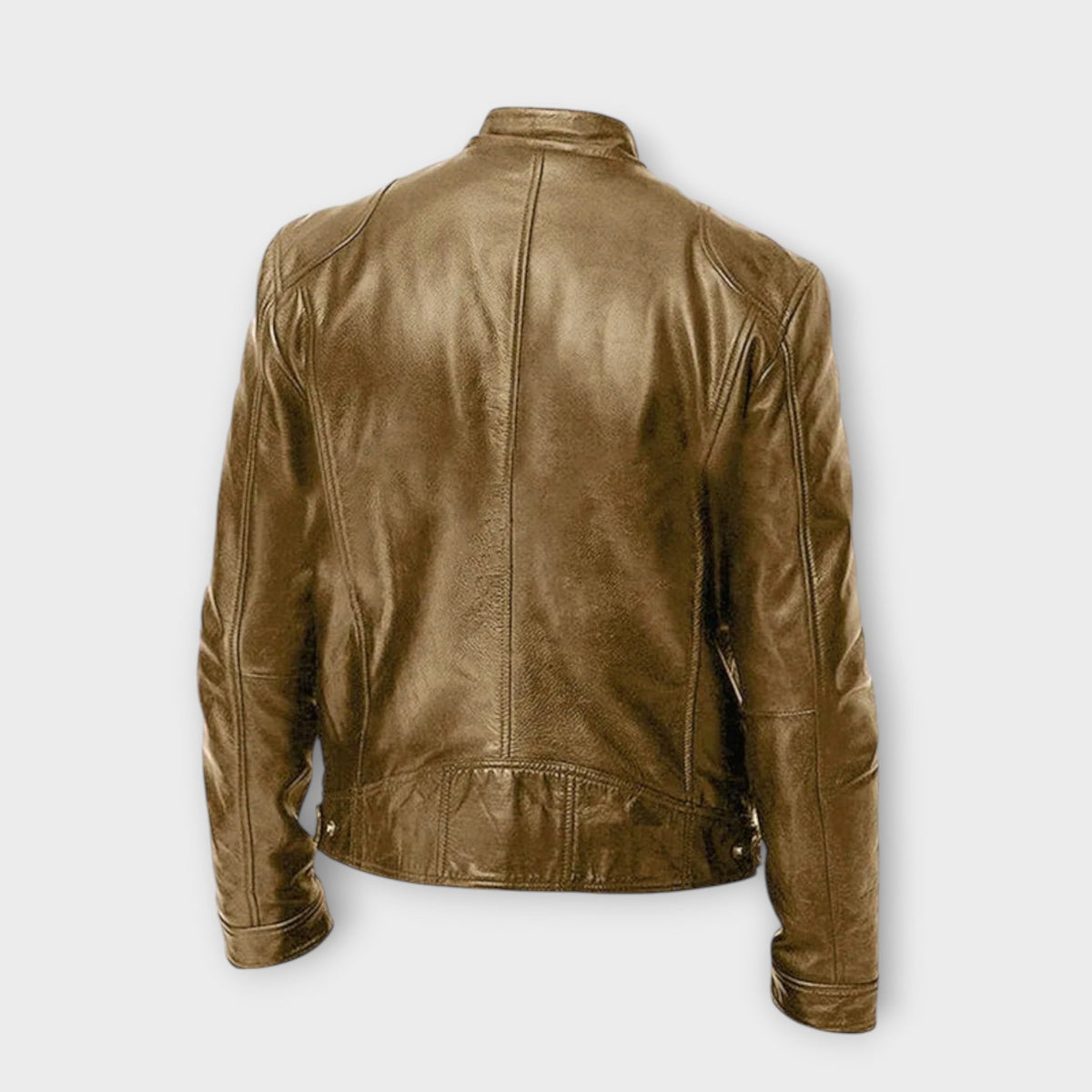 VESTE EN CUIR HAUT DE GAMME ÉLÉGANTE POUR HOMME